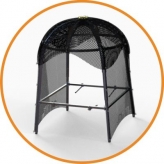 Safety inspection cage and personel protection tunnel system