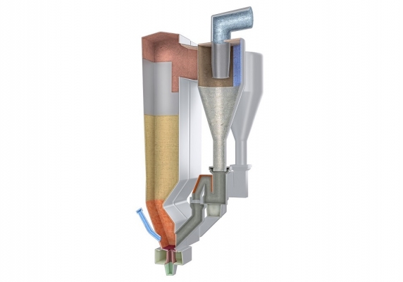 Circulating fluidized bed boiler